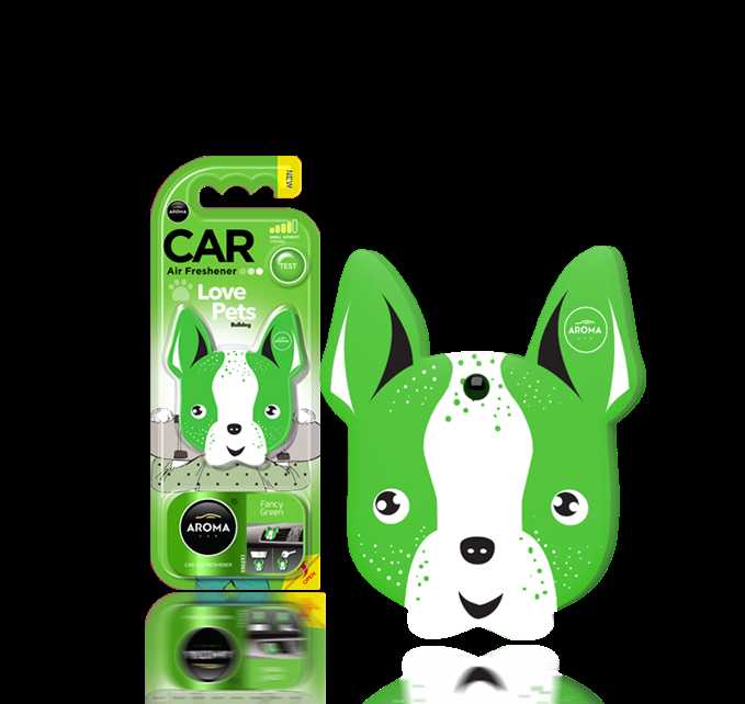 AROMA CAR AIR FRESHENER LOVE PETS Fancy Green