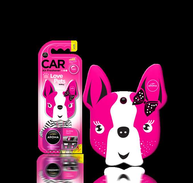 AROMA CAR AIR FRESHENER LOVE PETS Pink Blossom(Çiçek Kokusu