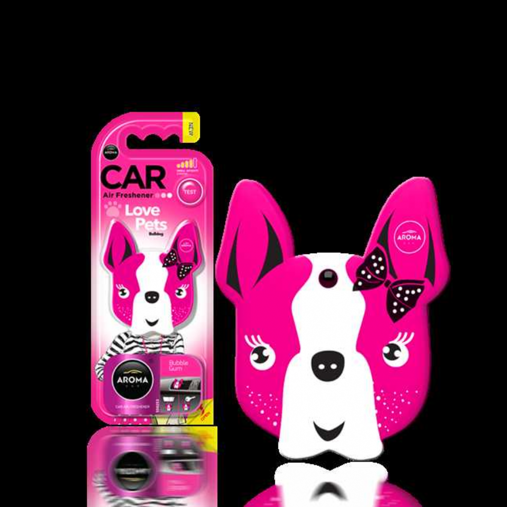 AROMA CAR AIR FRESHENER LOVE PETS Pink Blossom(Çiçek Kokusu)