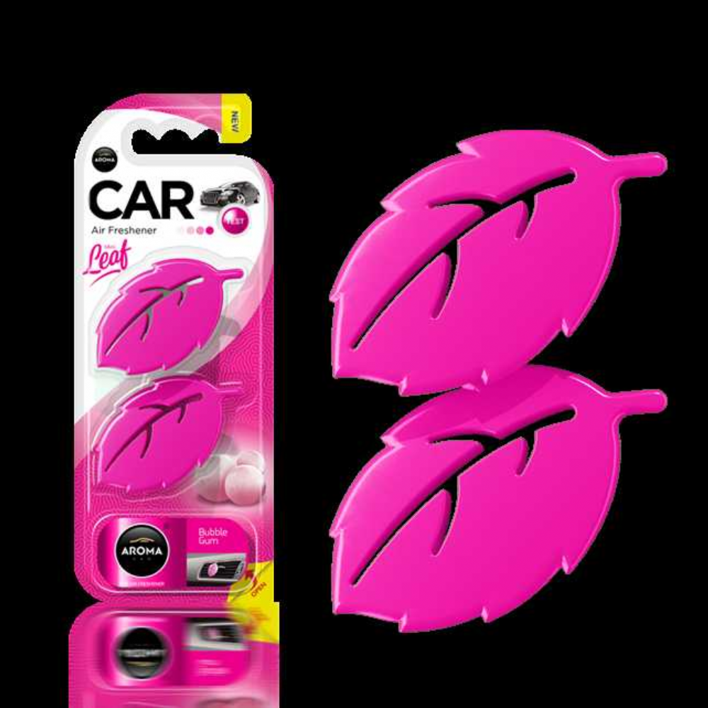 AROMA CAR AIR FRESHENER Mini Leaf Bubble Gum(Sakız Kokusu